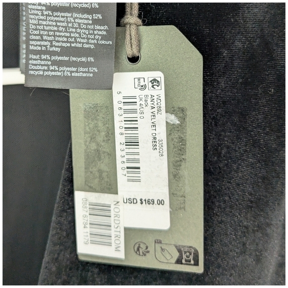 Allsaints Anya Velvet Dress - Picture 6 of 11